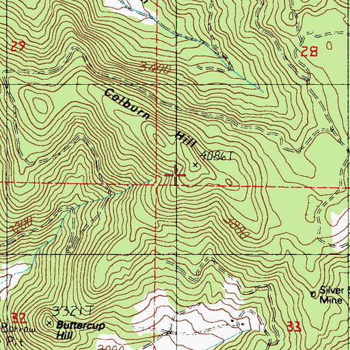 Topographic Map of Colburn Hill, WA