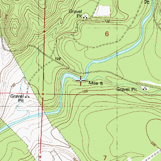 Topographic Map of Colby Creek, WA