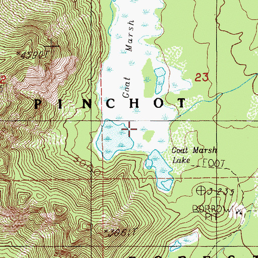 Topographic Map of Coldspring Creek, WA