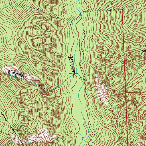Topographic Map of Coleman Creek, WA