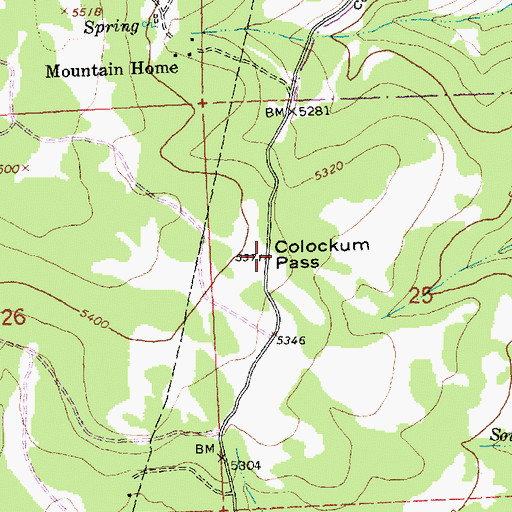 Topographic Map of Colockum Pass, WA