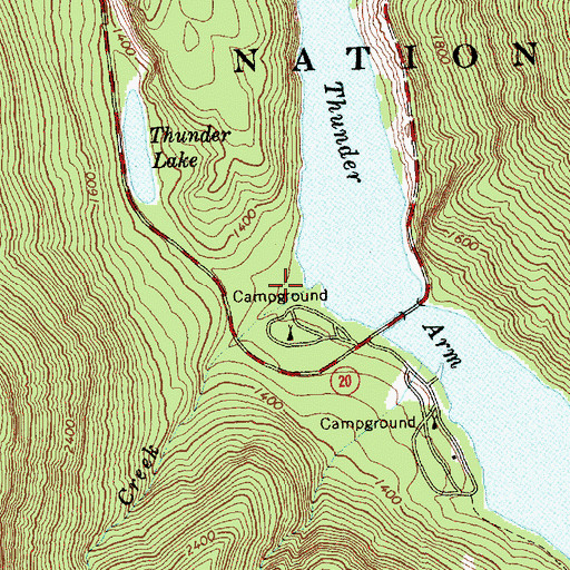 Topographic Map of Colonial Creek, WA