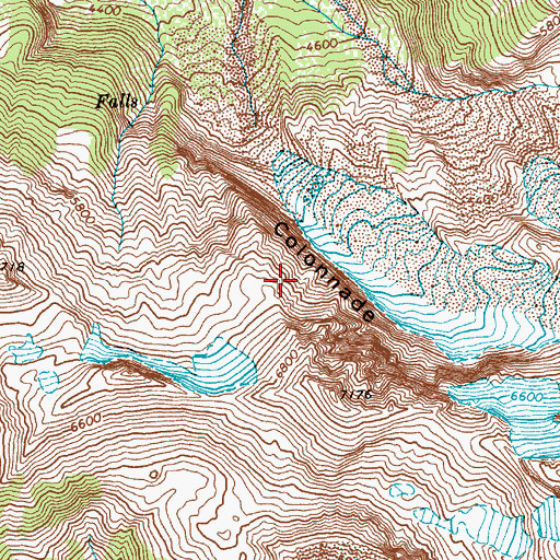 Topographic Map of Colonnade, WA