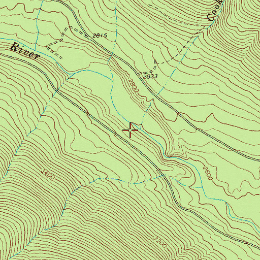 Topographic Map of Cook Creek, WA