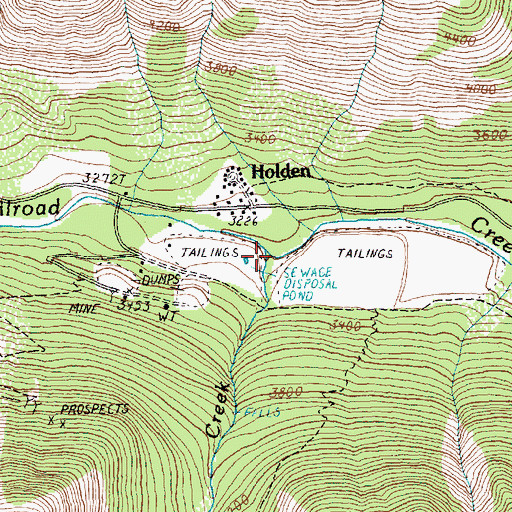 Topographic Map of Copper Creek, WA
