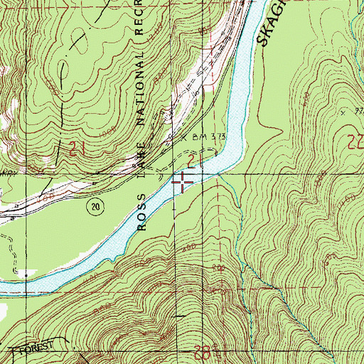 Topographic Map of Copper Creek, WA