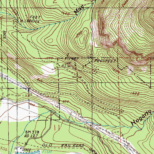 Topographic Map of Copperbelt Mine, WA