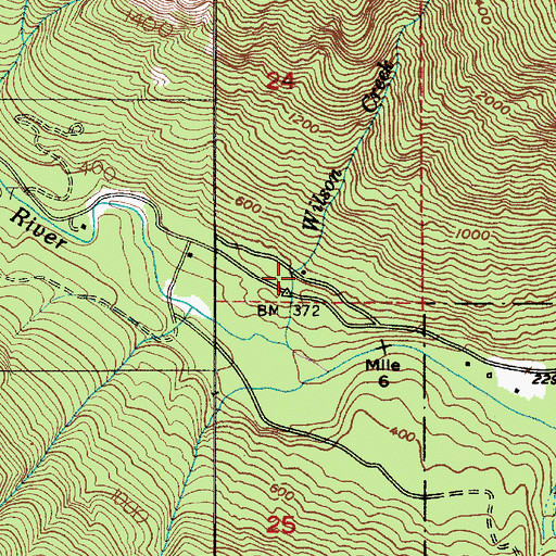 Topographic Map of Corrigenda Guard Station, WA