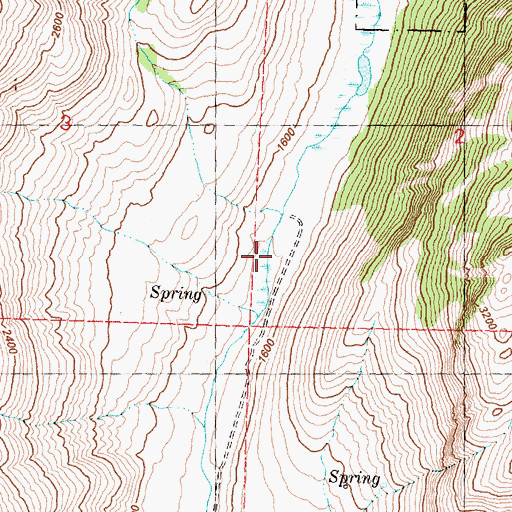 Topographic Map of Coulee Creek, WA