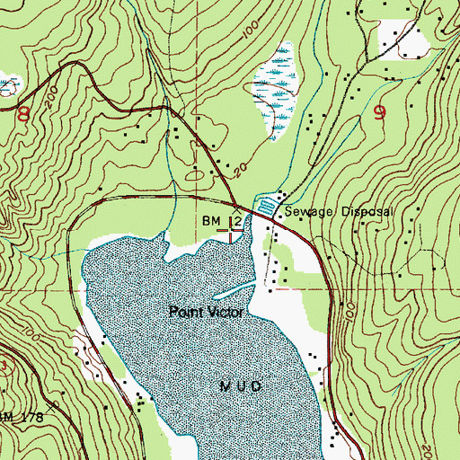 Topographic Map of Coulter Creek, WA