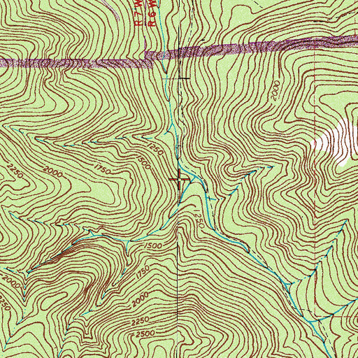 Topographic Map of Cowen Creek, WA