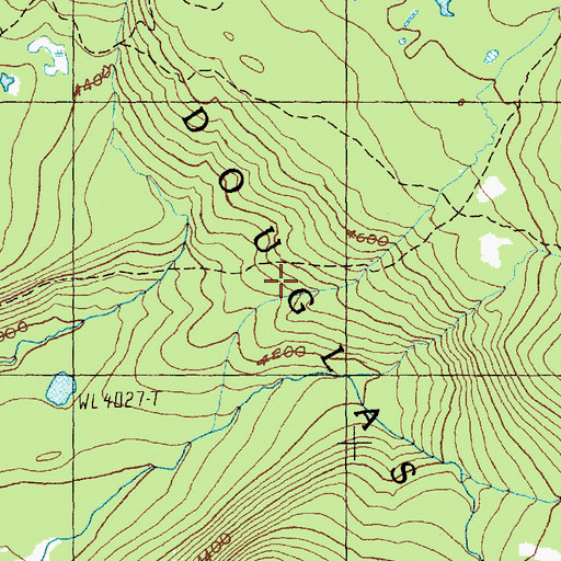 Topographic Map of Cowlitz Trail, WA