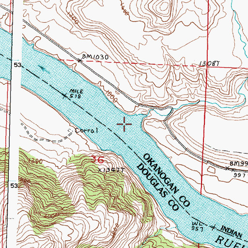 Topographic Map of Coyote Creek, WA