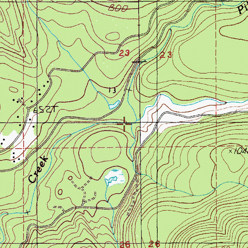 Topographic Map of Crane Creek, WA
