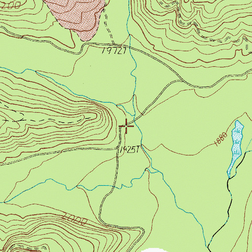 Topographic Map of Crater Creek, WA