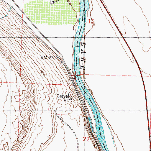 Topographic Map of Crazy Rapids, WA