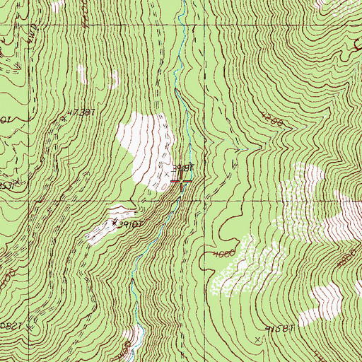Topographic Map of Crow Creek, WA