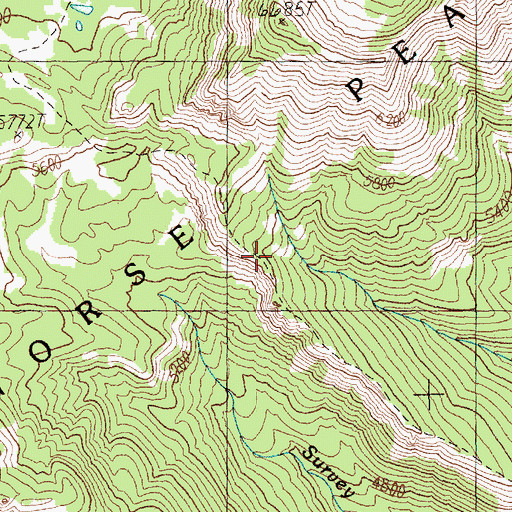 Topographic Map of Crow Lake Trail, WA