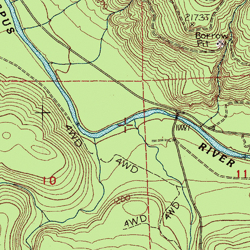 Topographic Map of Crystal Creek, WA