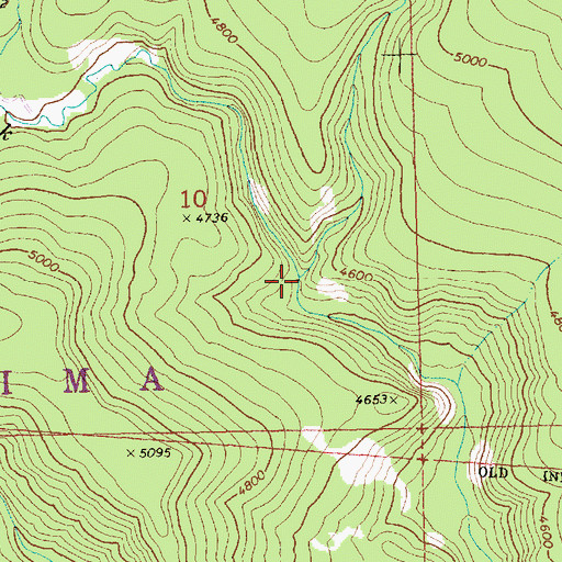 Topographic Map of Cuitin Creek, WA