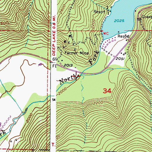 Topographic Map of Currant Creek, WA
