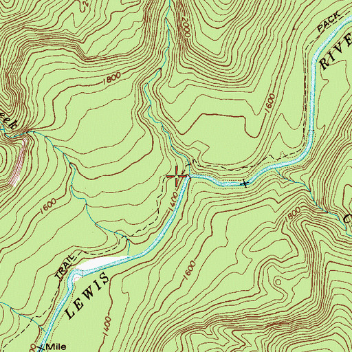 Topographic Map of Cussed Hollow, WA