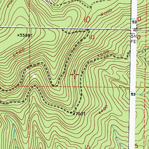 Topographic Map of Daisy Trail, WA