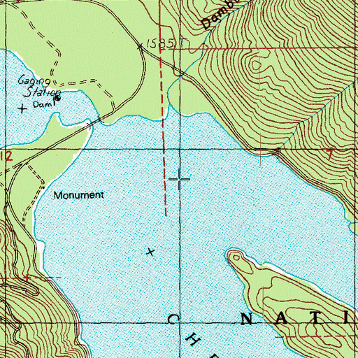 Topographic Map of Damburat Creek, WA