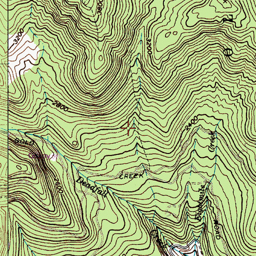 Topographic Map of Deadfall Trail, WA