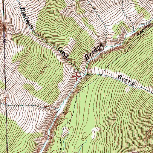 Topographic Map of Deadman Creek, WA