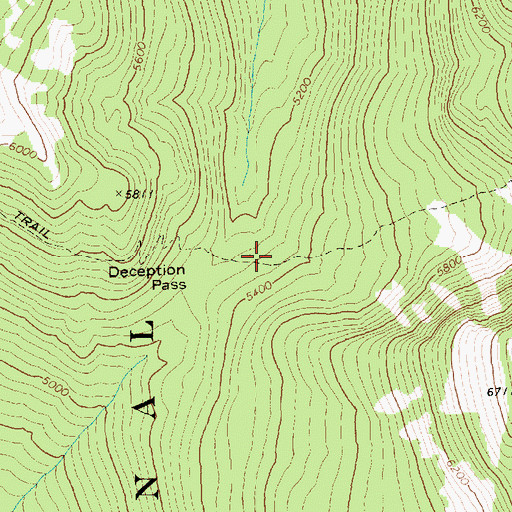 Topographic Map of Deception Pass, WA