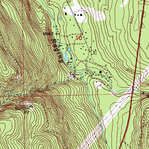 Topographic Map of Deep Creek, WA