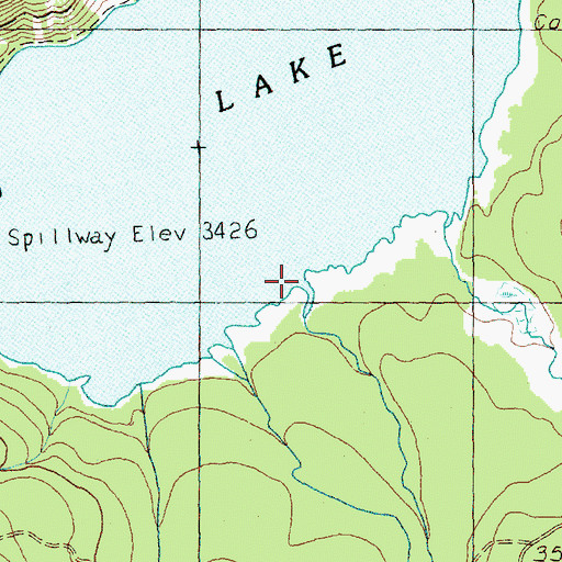 Topographic Map of Deep Creek, WA