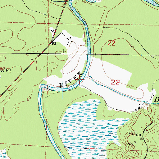 Topographic Map of Deep Creek, WA