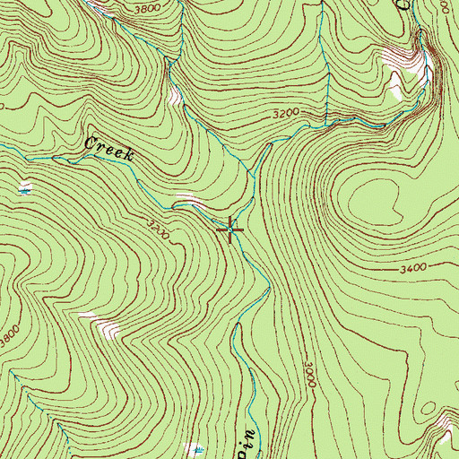 Topographic Map of Deer Creek, WA