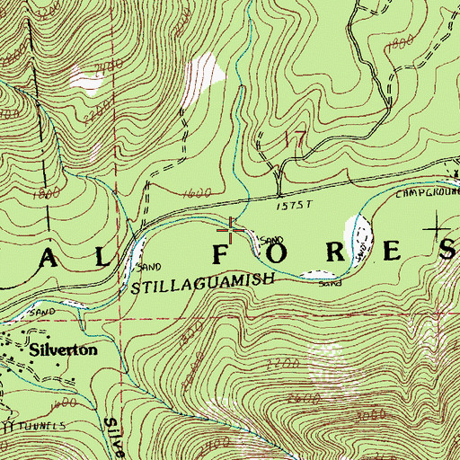 Topographic Map of Deer Creek, WA