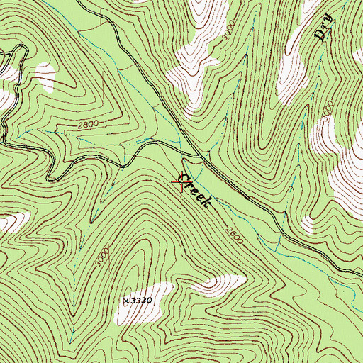 Topographic Map of Deer Creek, WA