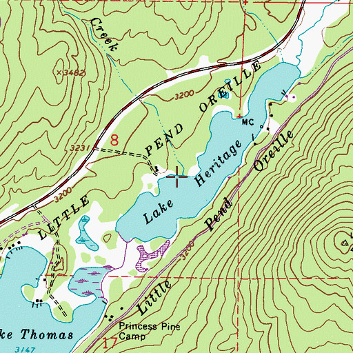 Topographic Map of Deer Creek, WA