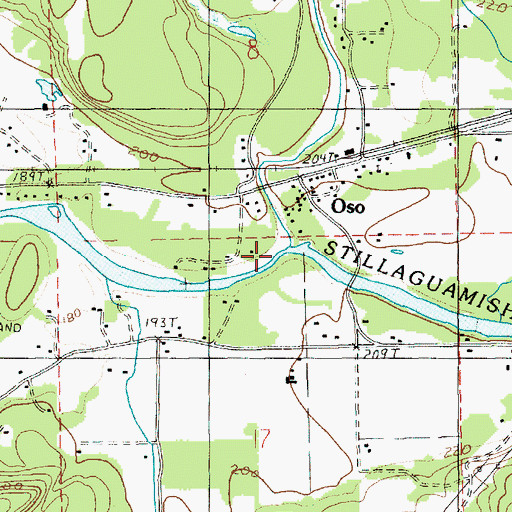 Topographic Map of Deer Creek, WA