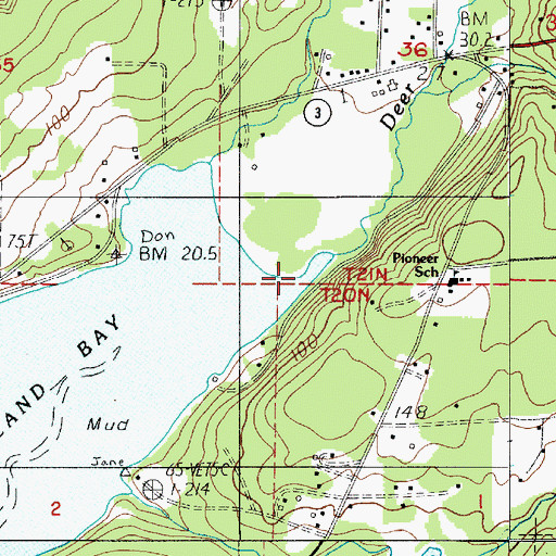 Topographic Map of Deer Creek, WA