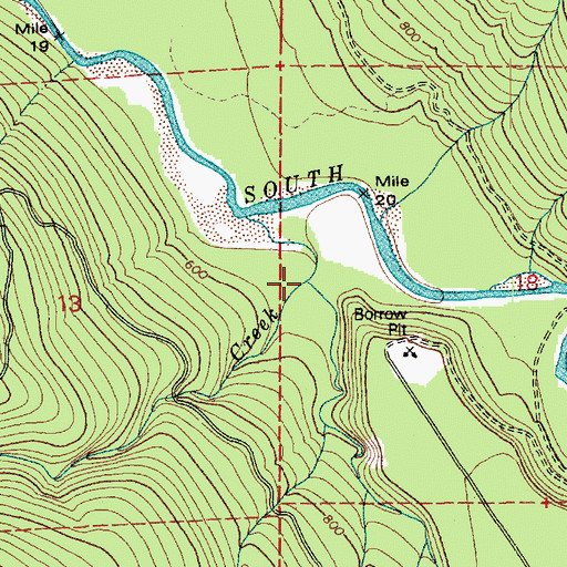 Topographic Map of Deer Creek, WA