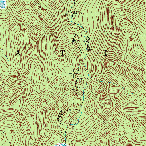 Topographic Map of Deer Lake Trail, WA