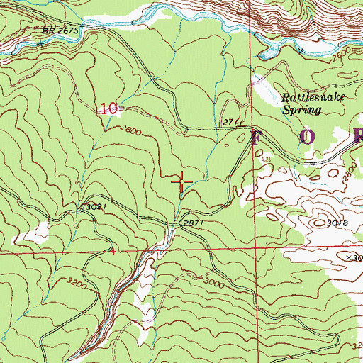 Topographic Map of Devils Canyon, WA