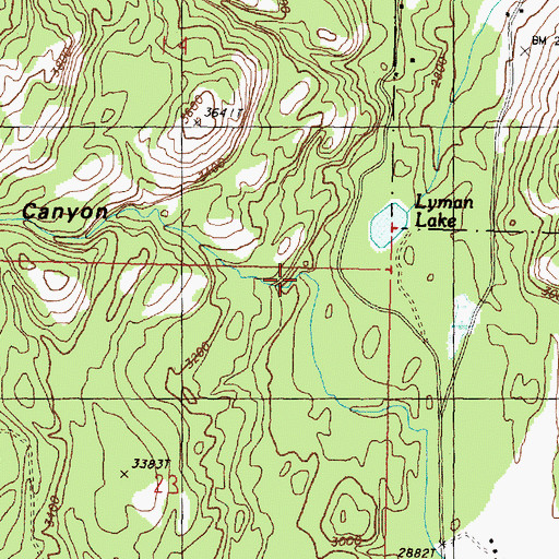 Topographic Map of Devils Canyon, WA