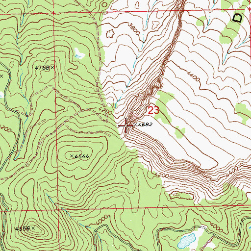 Topographic Map of Devils Table, WA