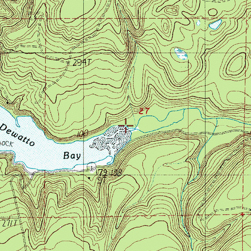 Topographic Map of Dewatto River, WA
