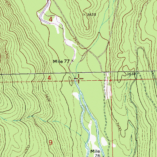 Topographic Map of Diamond Fork, WA