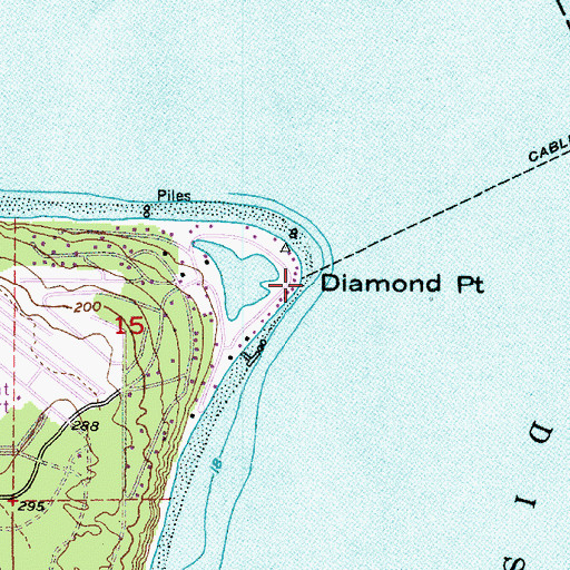Topographic Map of Diamond Point, WA