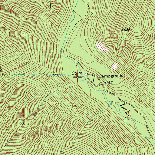 Topographic Map of Disaster Creek, WA