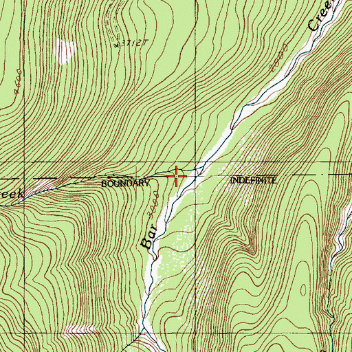 Topographic Map of Dobbs Creek, WA
